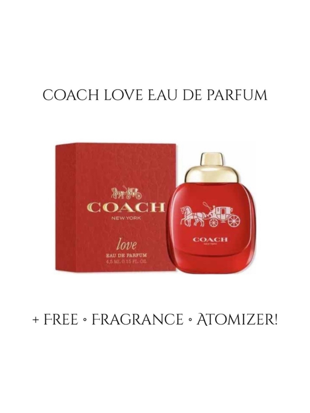 COACH Love Eau de Parfum Mini - .15 fl oz NIB